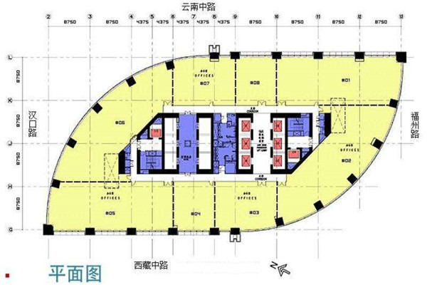 上海来福士广场办公室出租